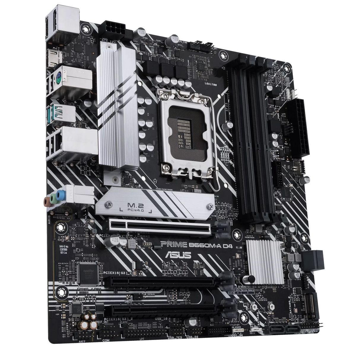 Материнская плата ASUS OEM PRIME B660M-A D4-CSM LGA1700 mATX 4xDDR4 3xPCIEx16 2xM.2 DP HDMI GLAN oem