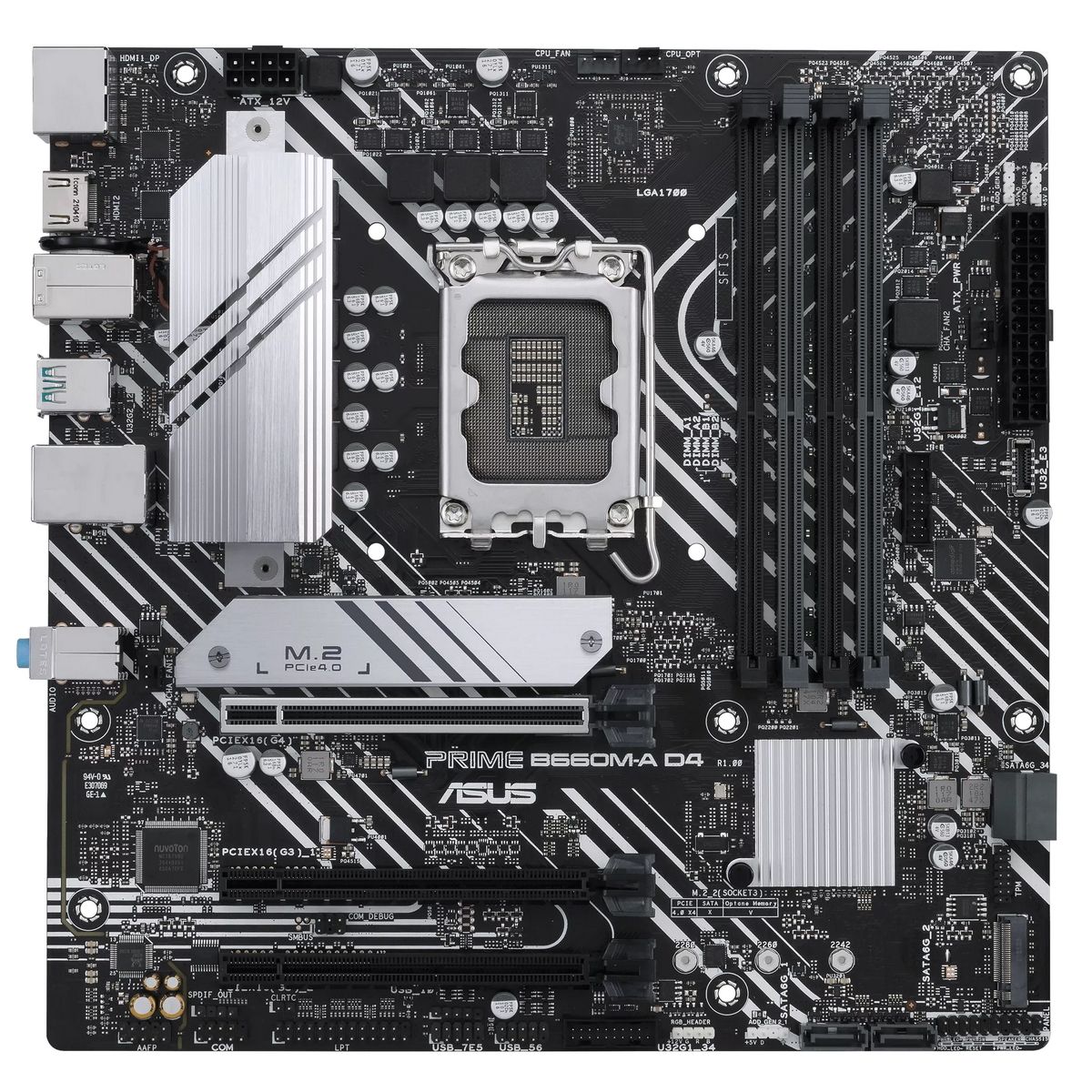 Материнская плата ASUS OEM PRIME B660M-A D4-CSM LGA1700 mATX 4xDDR4 3xPCIEx16 2xM.2 DP HDMI GLAN oem