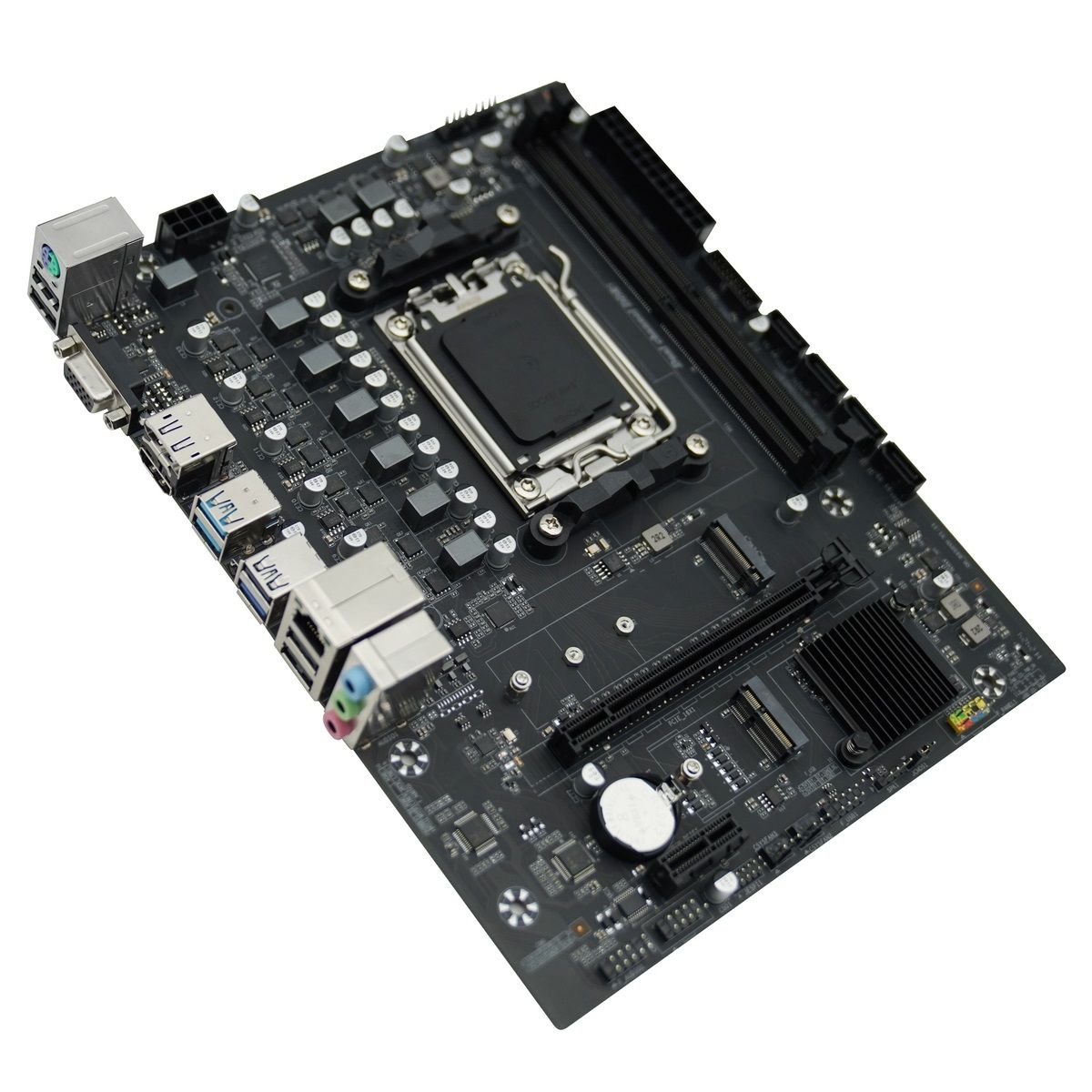 Материнская плата Afox B650D5-MA-V2 AM5 mATX 2xDDR5 PCIEx16 PCIEx1 miniPCI M.2 DP HDMI VGA