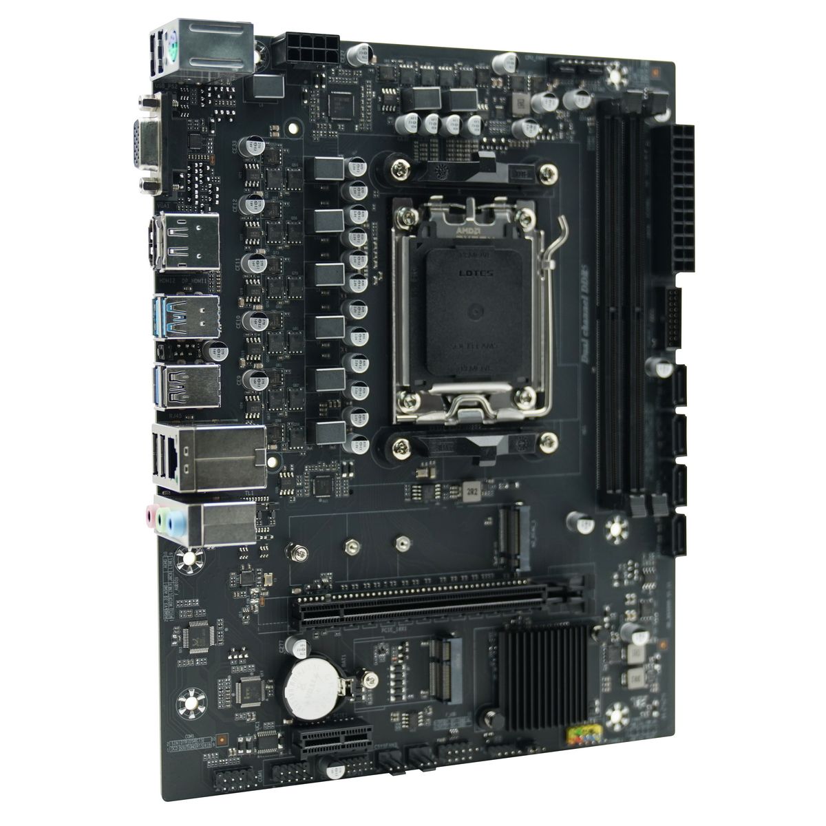 Материнская плата Afox B650D5-MA-V2 AM5 mATX 2xDDR5 PCIEx16 PCIEx1 miniPCI M.2 DP HDMI VGA