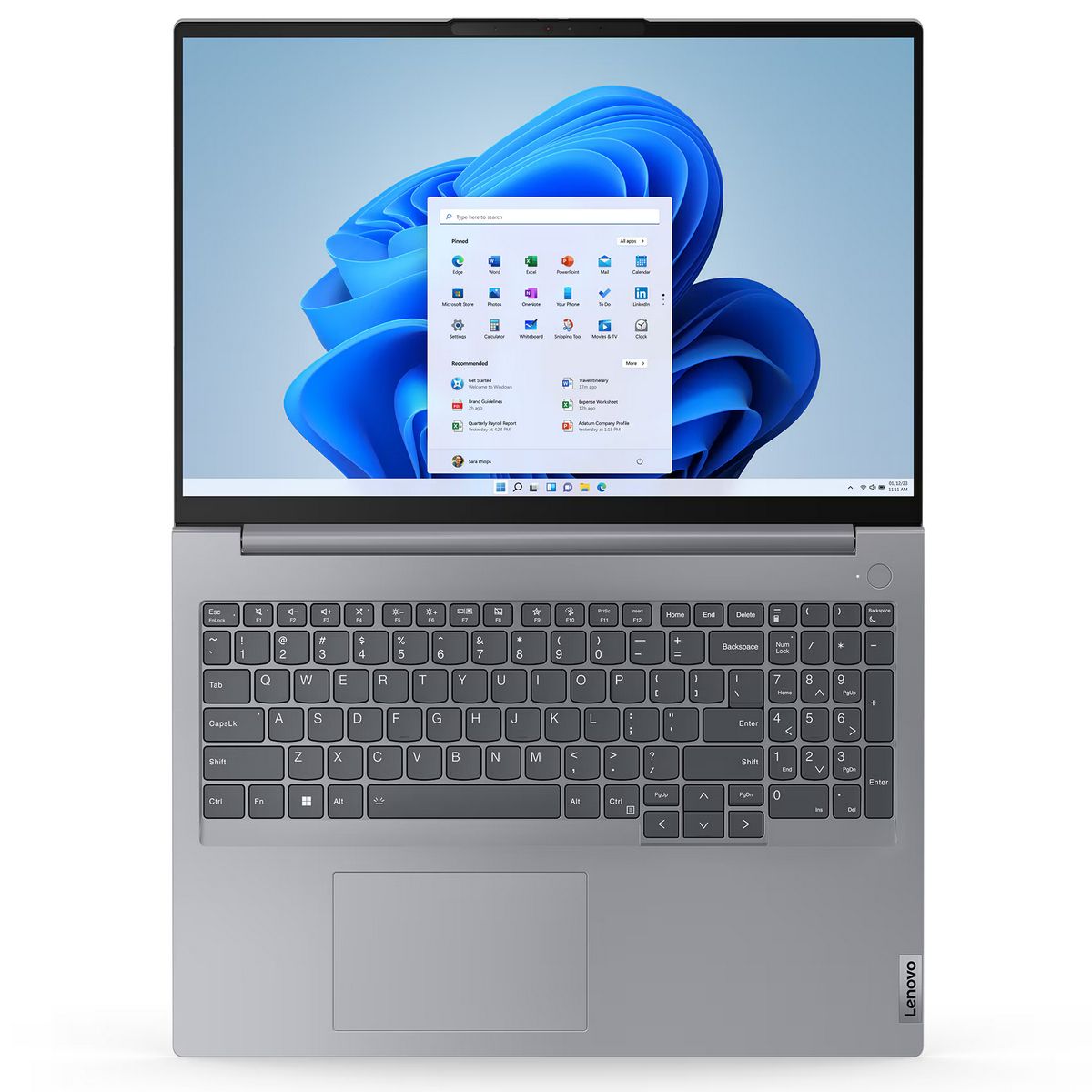 Ноутбук Lenovo ThinkBook 16 G6 IRL Intel Core i5-1335U/16Gb/SSD256Gb/16"/IPS/FHD+/60Hz/Win11/Arctic Grey (21KH00B5AU)
