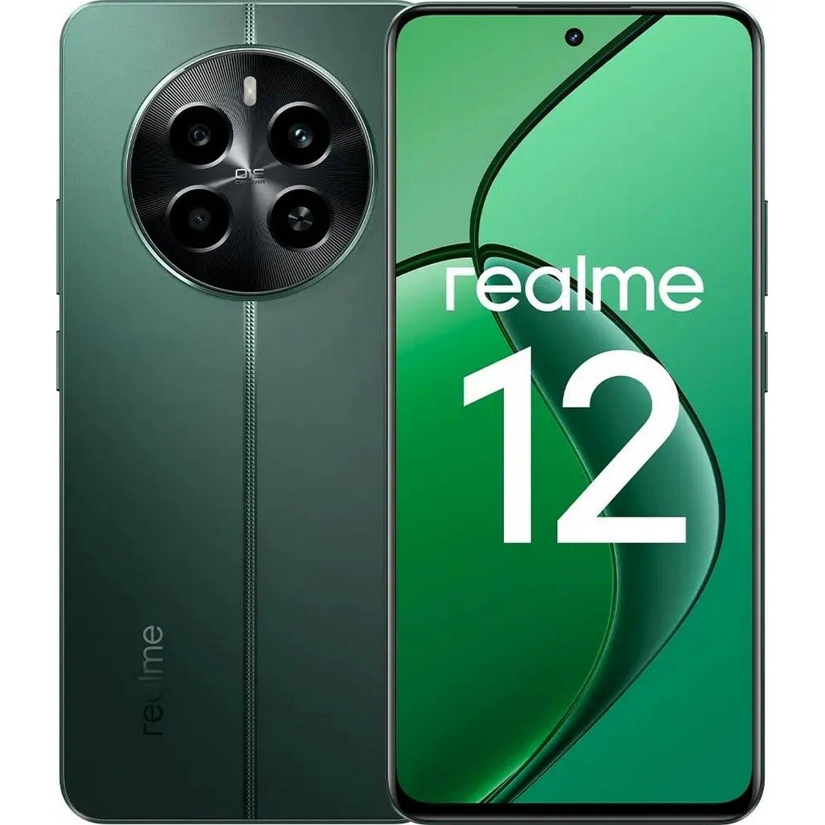 Смартфон Realme 12 4G RMX3871 256Gb 8Gb зеленый 3G 4G 2Sim 6.67" AMOLED 1080x2400 And14 50Mpix 802.1 631011002500/631002001837