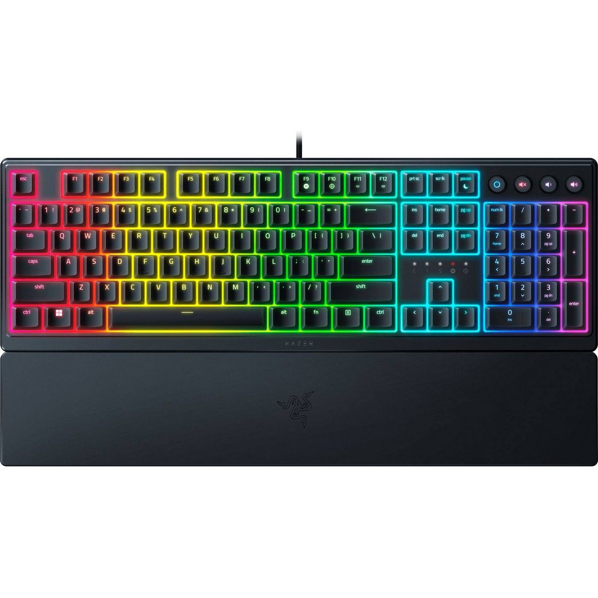 Клавиатура проводная Razer Ornata V3, черная (RZ03-04460800-R3R1)
