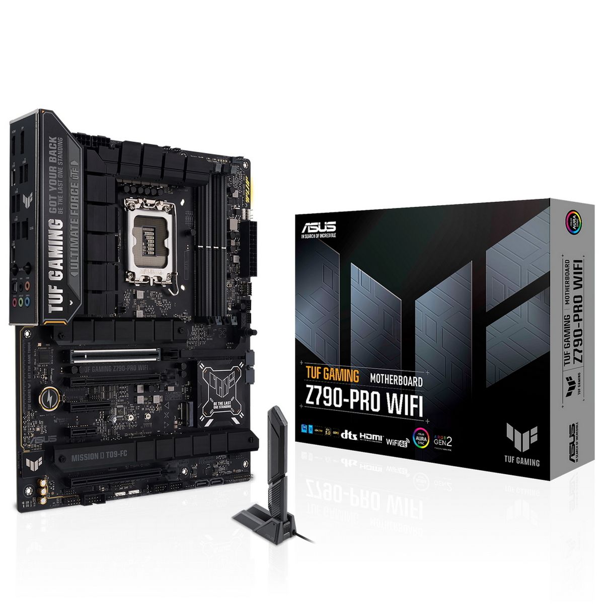 Материнская плата ASUS TUF GAMING Z790-PRO WIFI LGA1700 ATX 4xDDR5 3xPCIEx16 PCIEx4 PCIEx1 4xM.2 2хUSB-C DP HDMI 2.5GLAN Wi-Fi 6Е