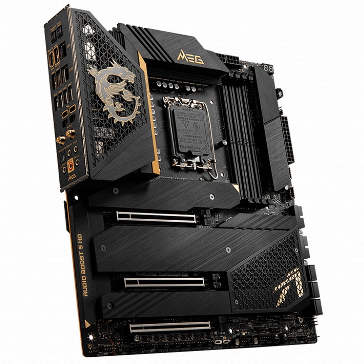Материнская плата MSI MEG Z690 ACE, LGA1700, 4*DDR5, 3*PCIEx16, 5*M.2, 3*TypeC, 7*USB3.2Gen2, 4*USB3.2Gen1, 4*USB2.0, 6*SATA3.0, 2*2.5G, 2*THUNDERBOLT4, 2*miniDP, E-ATX, RTL
