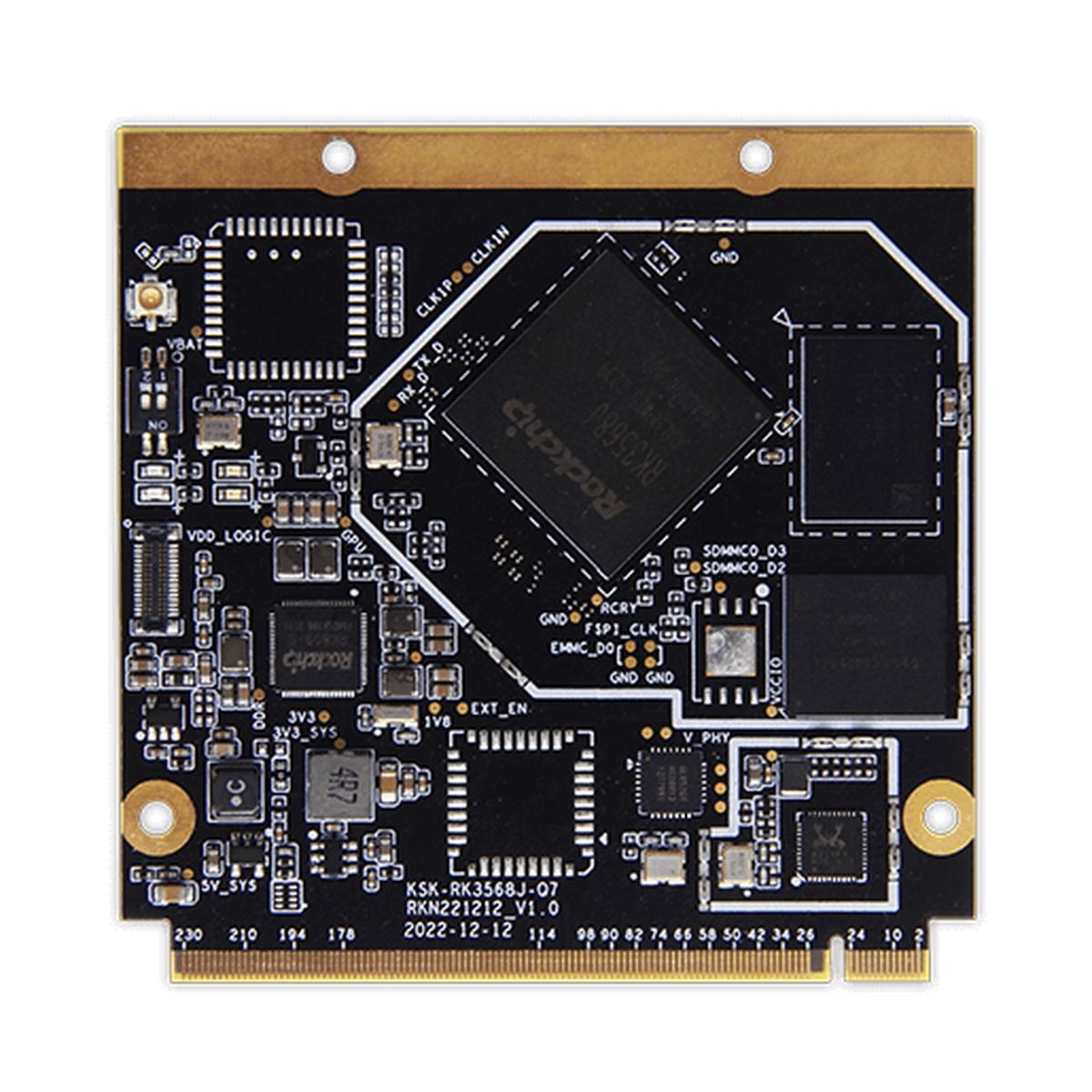 Мини ПК GENIATECH Плата SOM-3568-Q7 Geniatech на базе Rockchip RK3568 8/128 Gb.