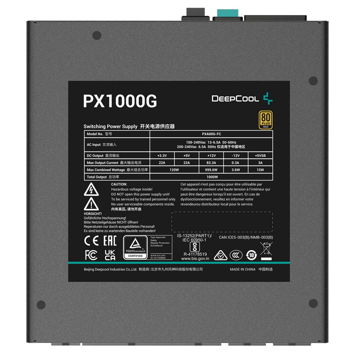 Блок питания ПК Deepcool PX1000G R-PXA00G-FC0B-EU-V2 1000W