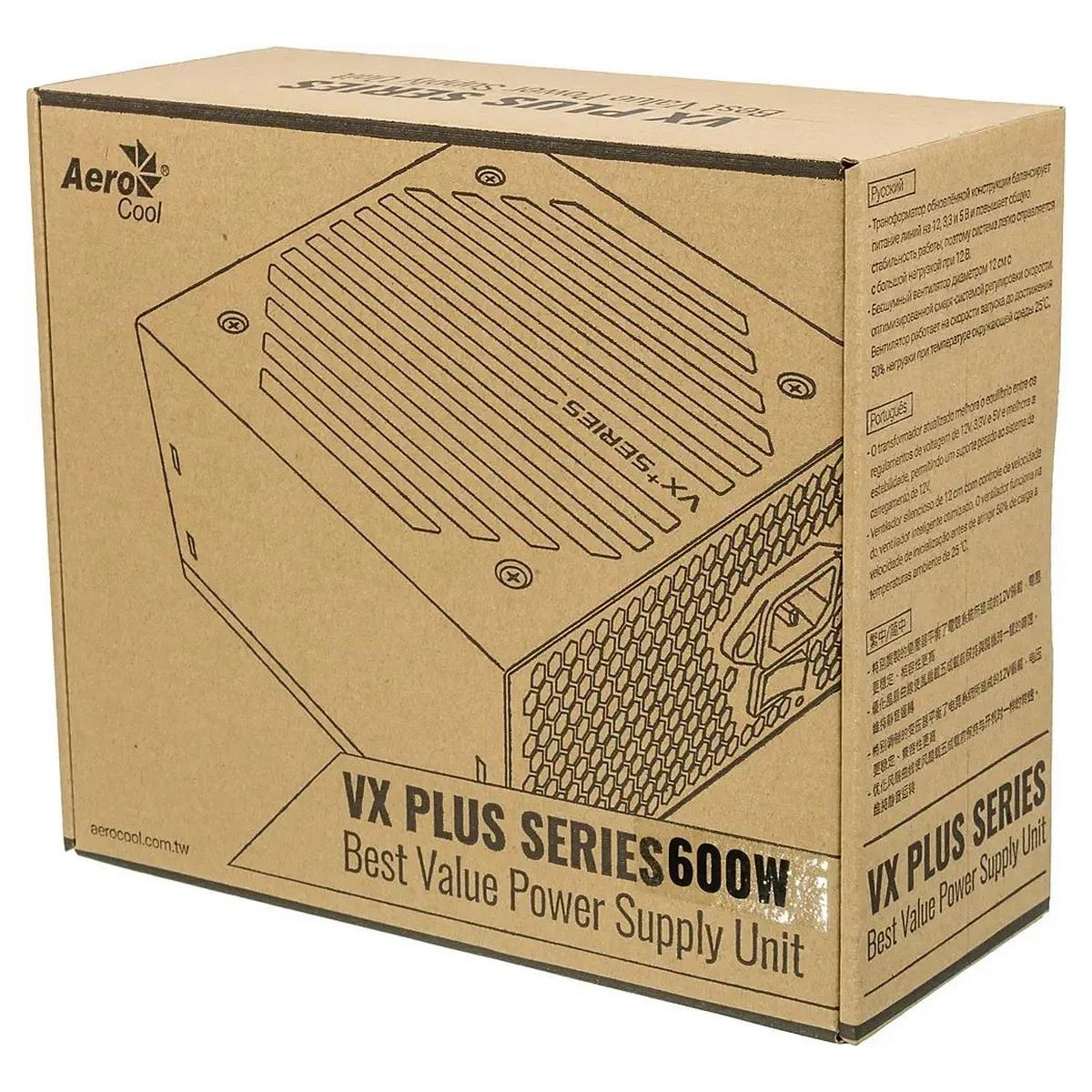 Блок питания ПК AeroCool VX-600 Plus
