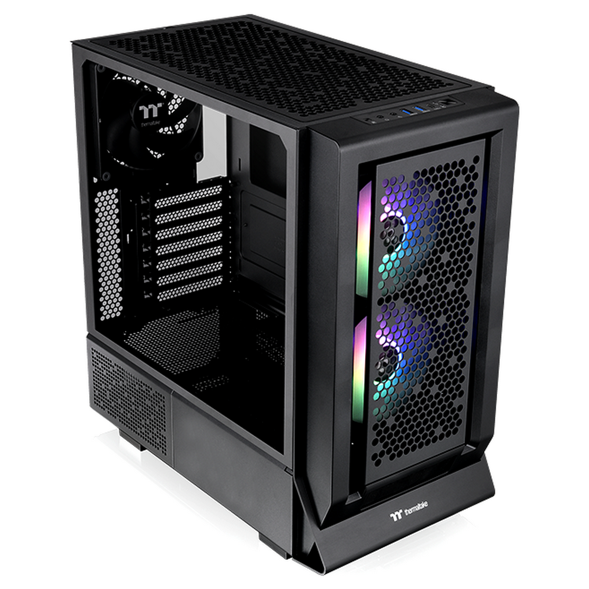Корпус Thermaltake CA-1Z3-00M1WN-00 Win/SPCC/Tempered Glass*2/CT140 ARGB Fan*2/CT140 Fan*1/Mesh & TG Front Panel Brown Box/With Screen Metal Panel