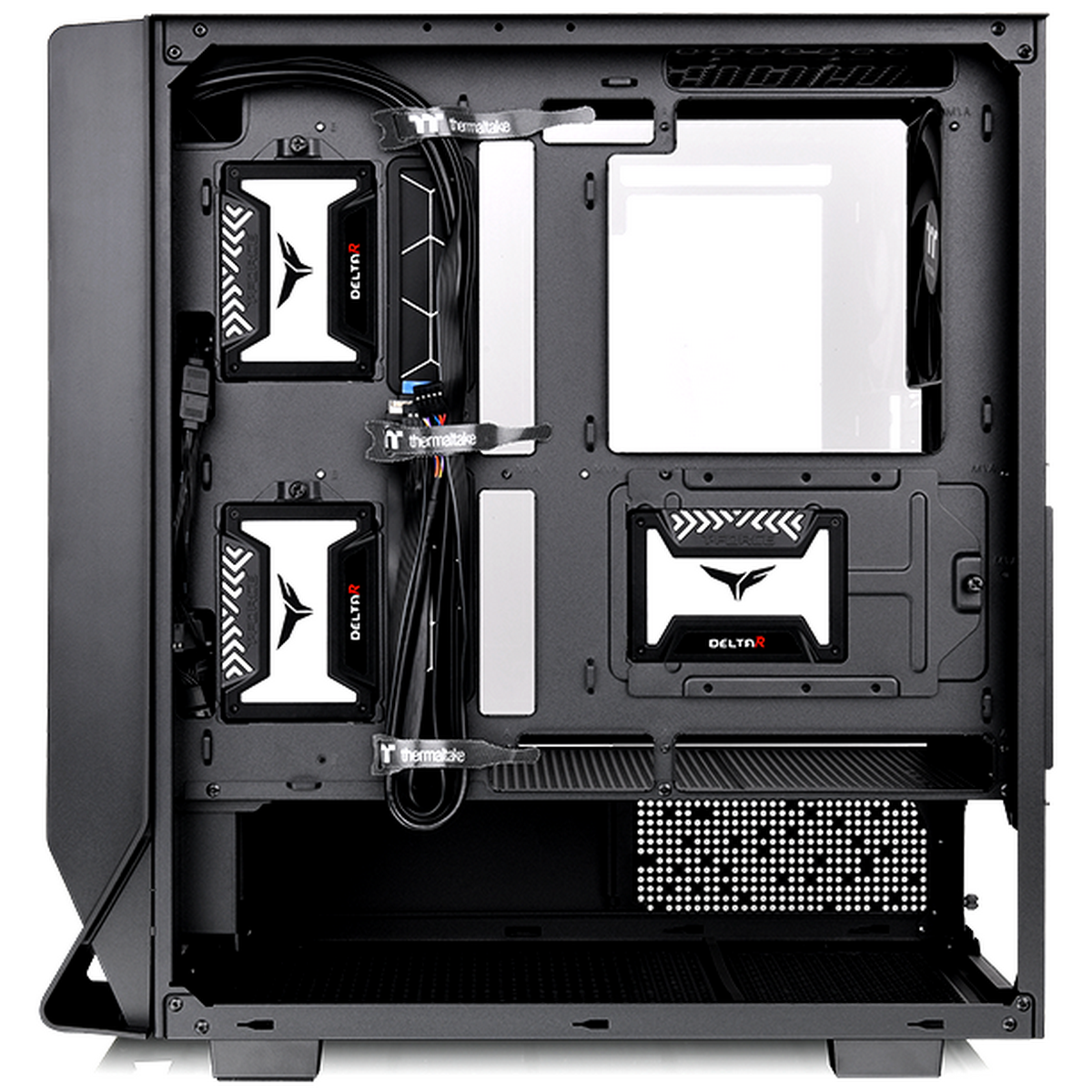 Корпус Thermaltake CA-1Z3-00M1WN-00 Win/SPCC/Tempered Glass*2/CT140 ARGB Fan*2/CT140 Fan*1/Mesh & TG Front Panel Brown Box/With Screen Metal Panel