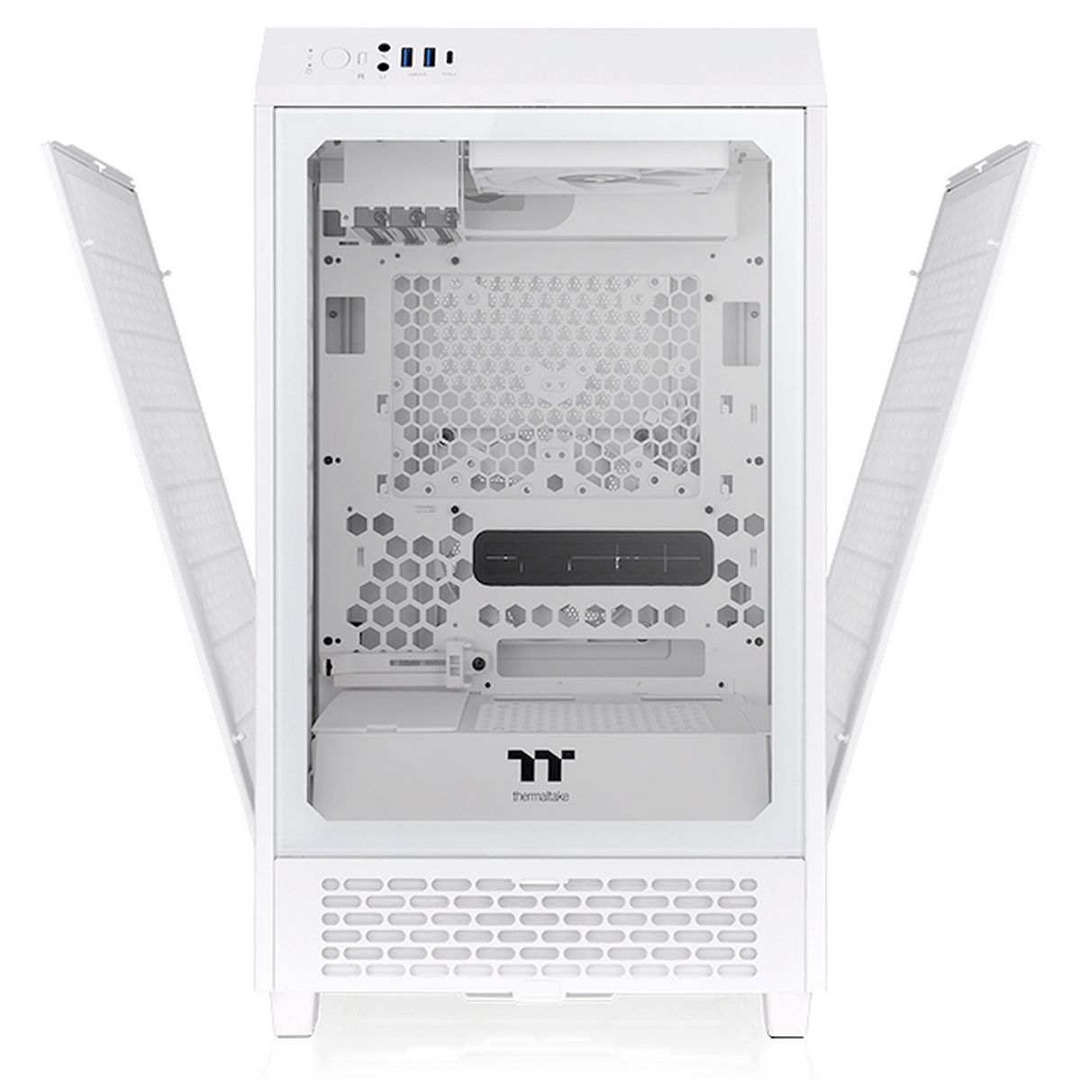 Корпус Thermaltake The Tower 200 Snow/Win/SPCC/Tempered Glass*1/CT140 Fan*2/Color Box