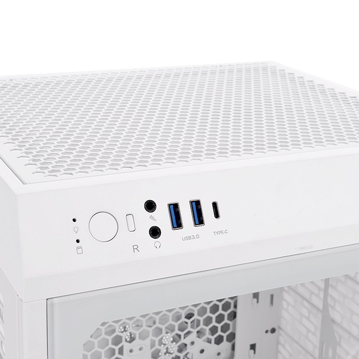 Корпус Thermaltake The Tower 200 Snow/Win/SPCC/Tempered Glass*1/CT140 Fan*2/Color Box