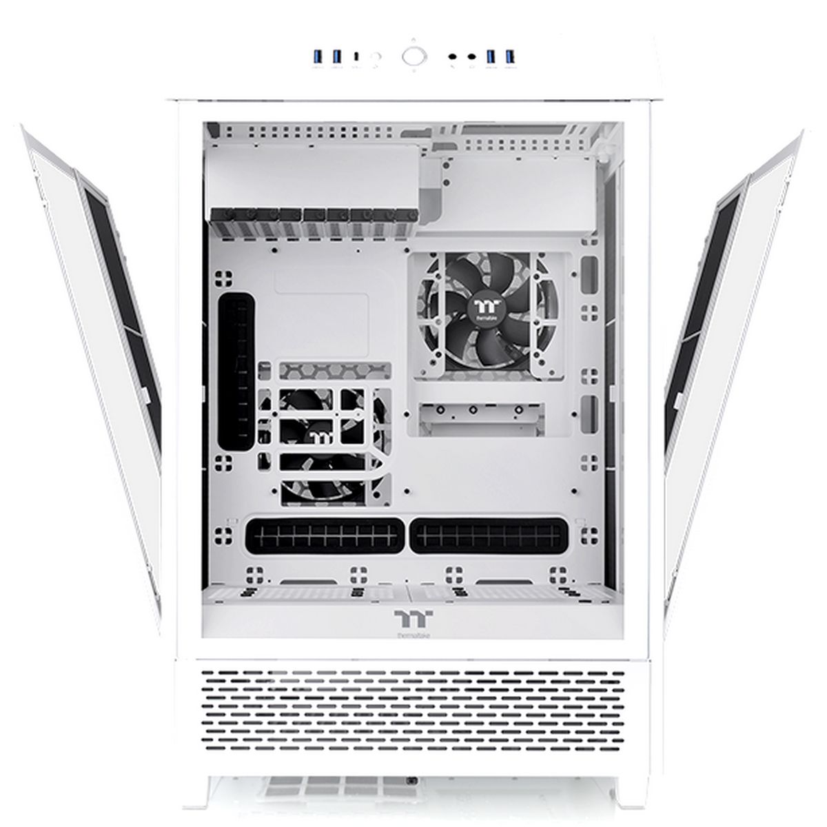 Корпус Thermaltake The Tower 500 Snow CA-1X1-00M6WN-00 White,Win,SPCC,Tempered Glass*3,120mm Standard Fan*2