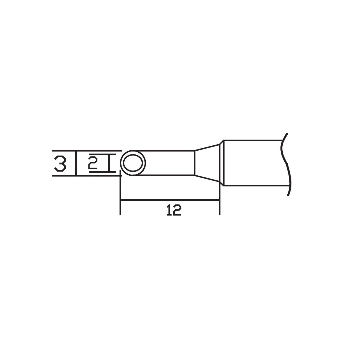 Аксессуары для пайки Atten Жало со встроенным нагревателем , T9130-3.0CM