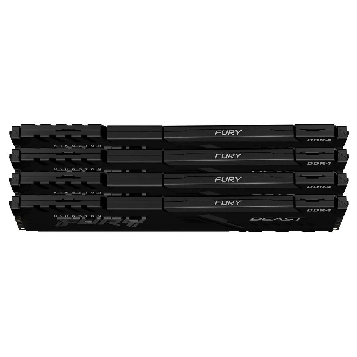 Модуль памяти Kingston 128GB Kingston DDR4 2666 DIMM FURY Beast Black Gaming Memory KF426C16BBK4/128 Non-ECC, CL16, 1.2V, KF426C16BBK4/128 2Gx8 Кит 4х32 , RTL