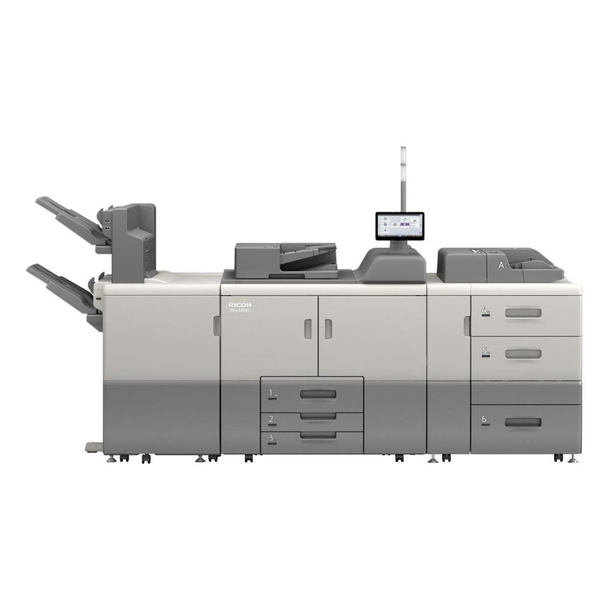 МФУ Ricoh Pro 8400S A3, лазерное, черно-белое, (А3)52стр/мин,(А4) 96стр/мин, 1200dpi, 2 048Мб, 640Гб, WiFi/USB/Ethernet (409661)
