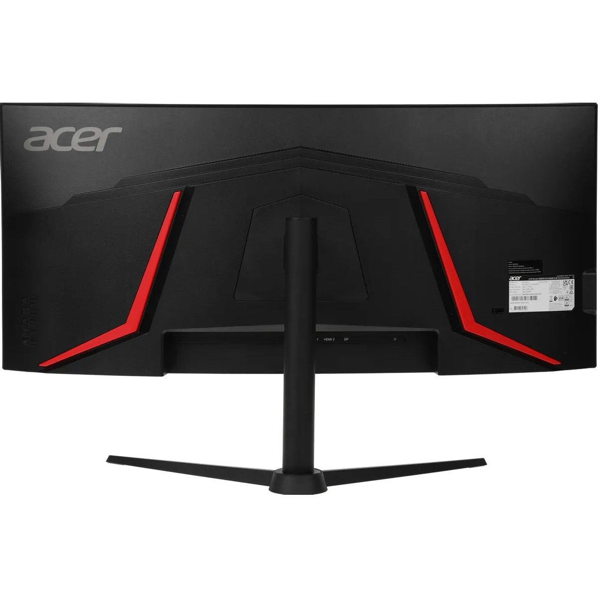 Монитор 34" ACER Nitro XZ342CUV3bmiiphx Black VA, изогнутый, 3440x1440, 180Hz, 1 ms, 178°/178°, 400 cd/m, 4000:1, +2xHDMI 2.0, +DisplayPort 1.4, +MM, +регулировка по высоте