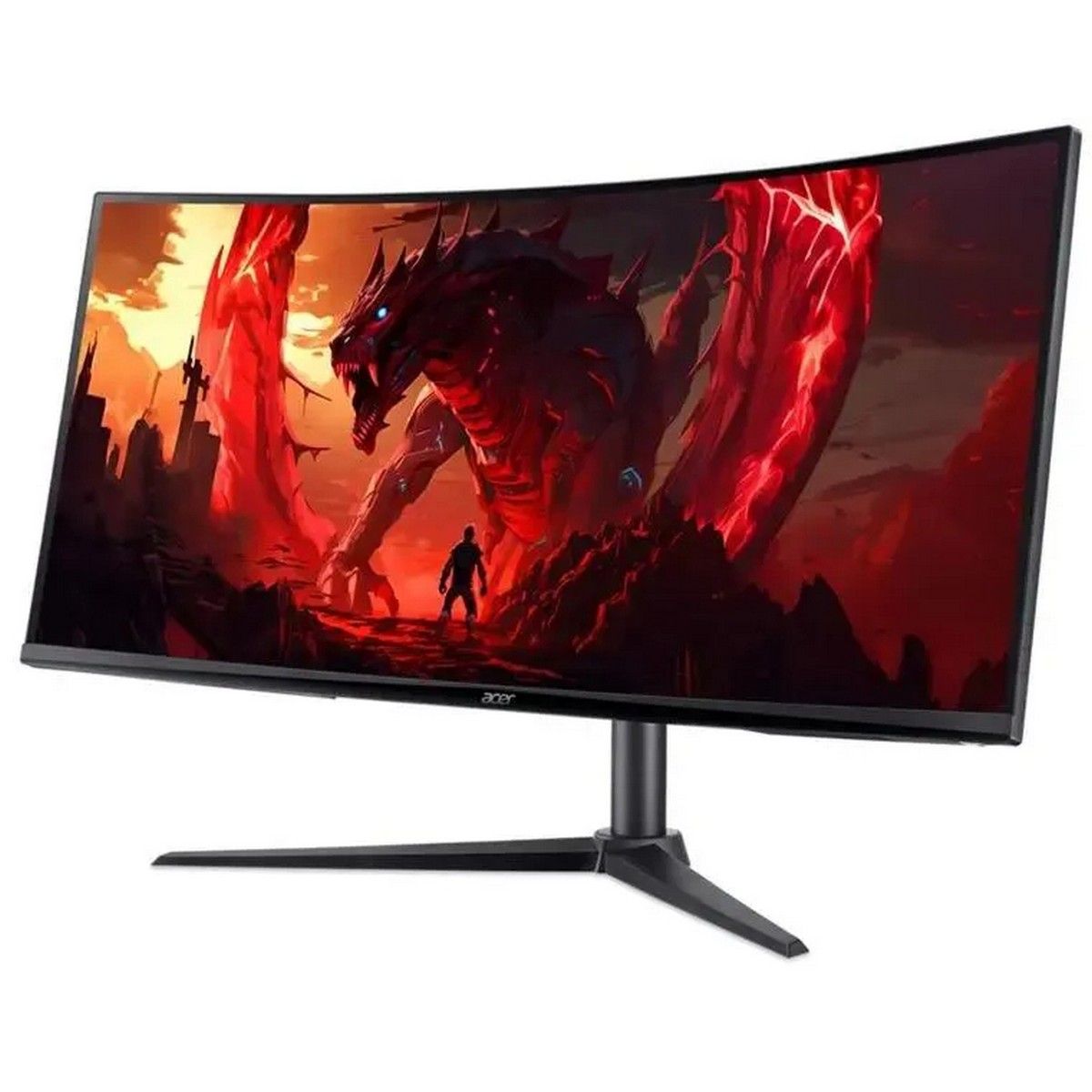 Монитор 34" ACER Nitro XZ342CUV3bmiiphx Black VA, изогнутый, 3440x1440, 180Hz, 1 ms, 178°/178°, 400 cd/m, 4000:1, +2xHDMI 2.0, +DisplayPort 1.4, +MM, +регулировка по высоте