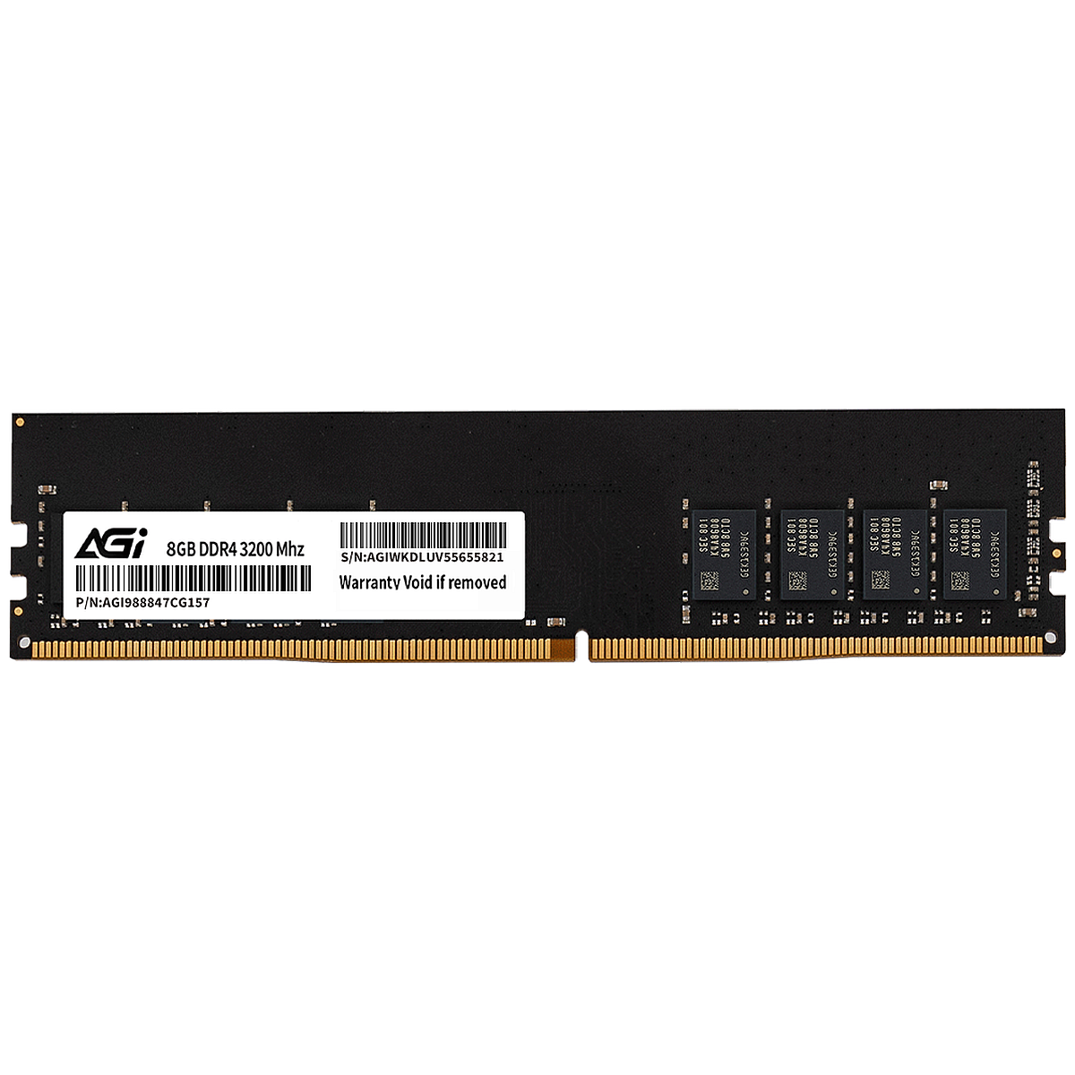 Модуль памяти AGI 8GB DDR4 3200 DIMM UD138 Non-ECC, BULK