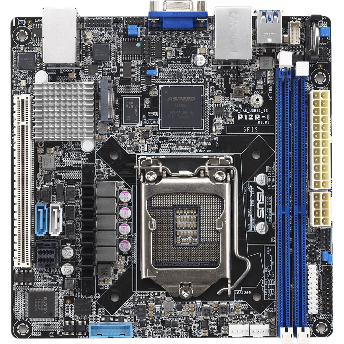 Материнская плата ASUS OEM P12R-I LGA1200 mini-ITX 2xDDR4 PCIEx16 M.2 VGA 2xGLAN (507604) oem