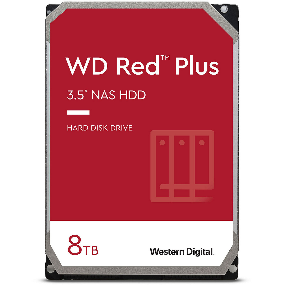 Жесткий диск Western Digital 8TB WD80EFZZ Red Plus, SATA3, 256MB, 5400 rpm 3.5" HDD