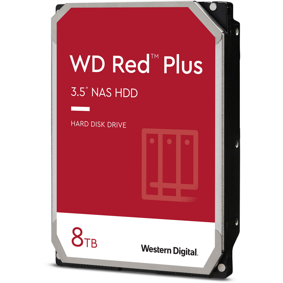 Жесткий диск Western Digital 8TB WD80EFZZ Red Plus, SATA3, 256MB, 5400 rpm 3.5" HDD