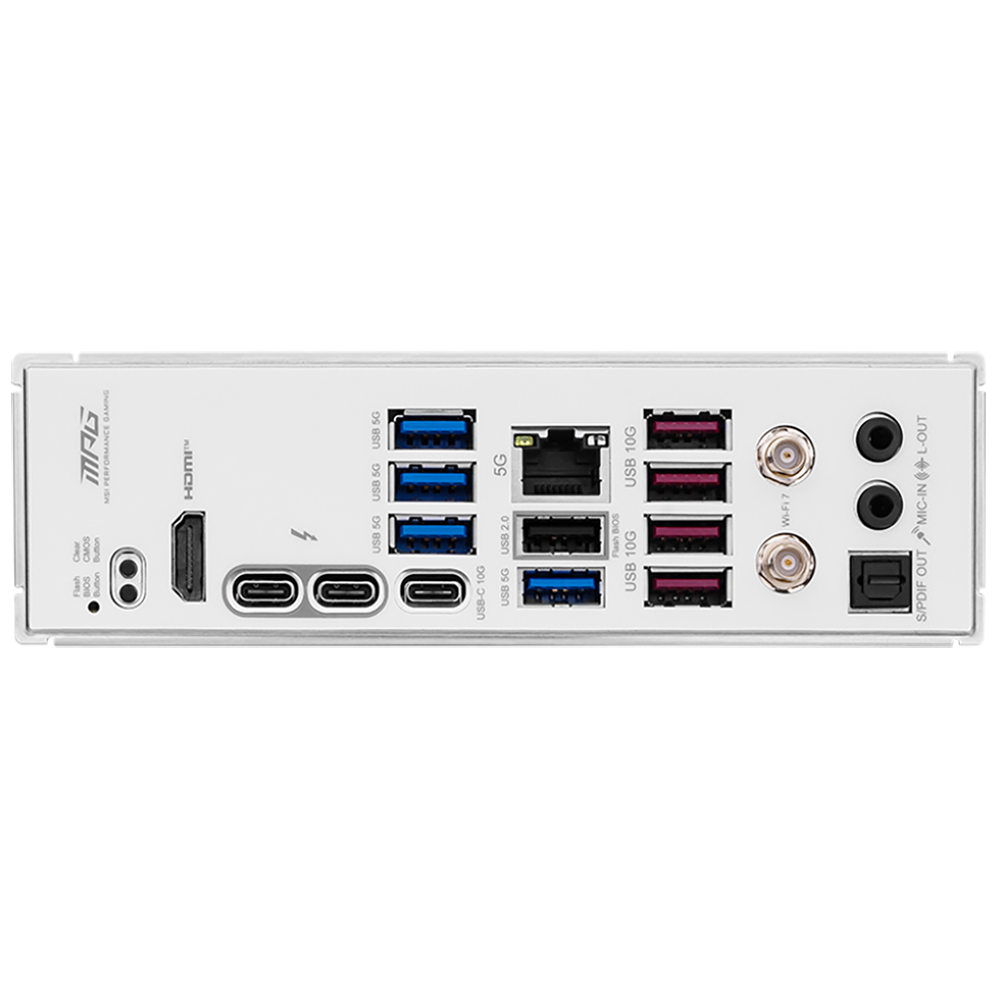 Материнская плата MSI MPG Z890 EDGE TI WIFI Z890, LGA1851, 4*DDR5, 2*PCIEx16, 2*PCIEx1, 5*M.2, 2*TypeC, 4*USB3.2Gen2, 6*USB3.2Gen1, 5*USB2.0, 4*SATA3.0, 5G, 2*Type-C(DP), HDMI, ATX, RTL