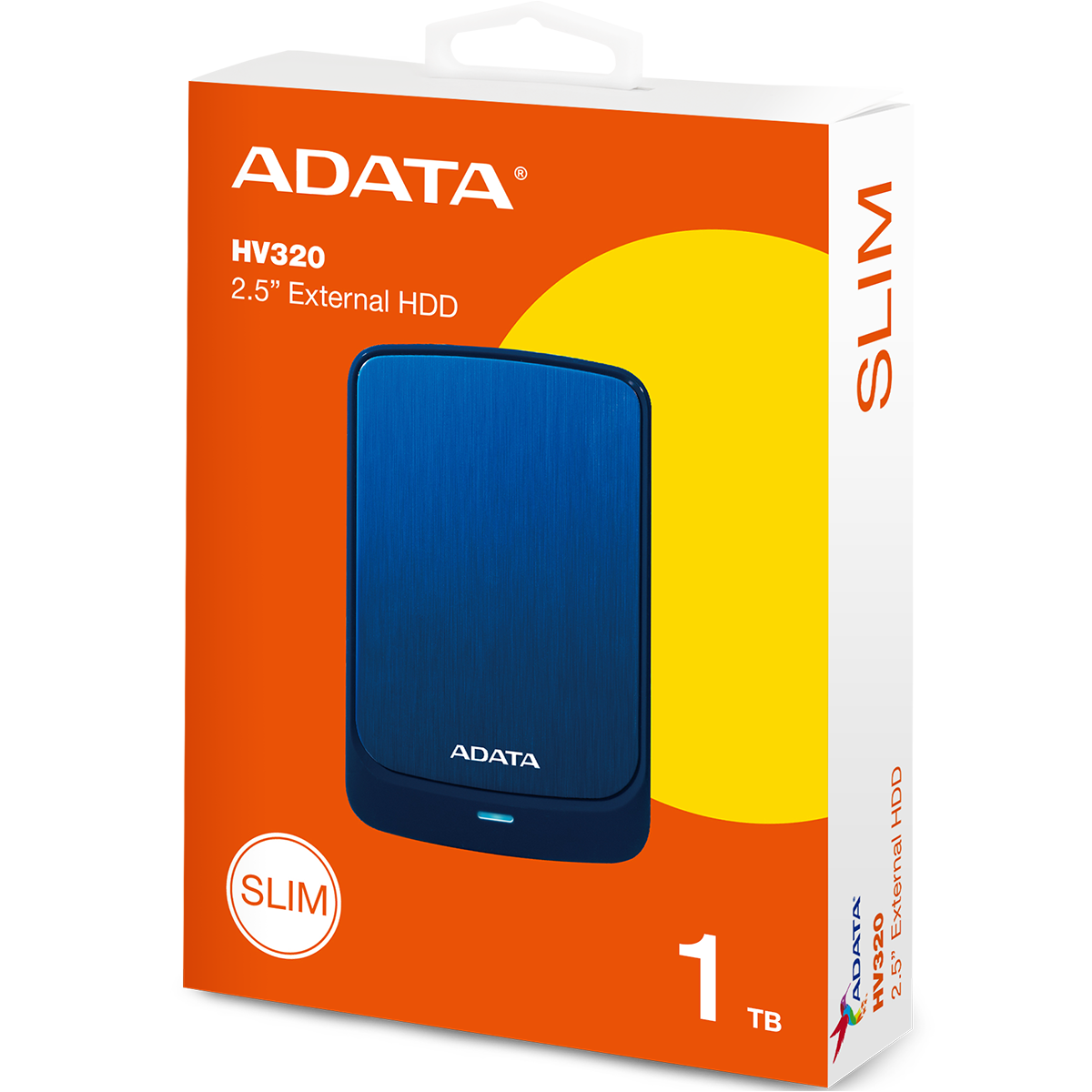 Жесткий диск внешний ADATA 2.5" 1TB HV320 USB 3.1, Blue