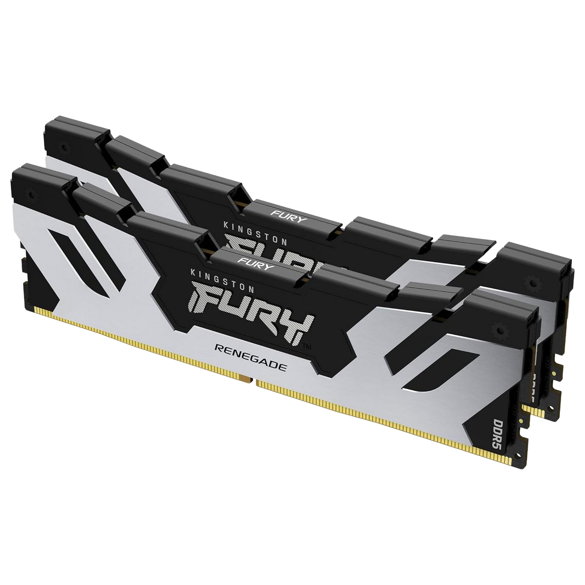 Модуль памяти Kingston KF584CU40RSK2-48 48GB DDR5 8400 CUDIMM FURY Renegade Silver/Black Gaming Memory Non-ECC, CL40, 1.45V, Heat Shield, Kit (2x24GB), XMP, RTL