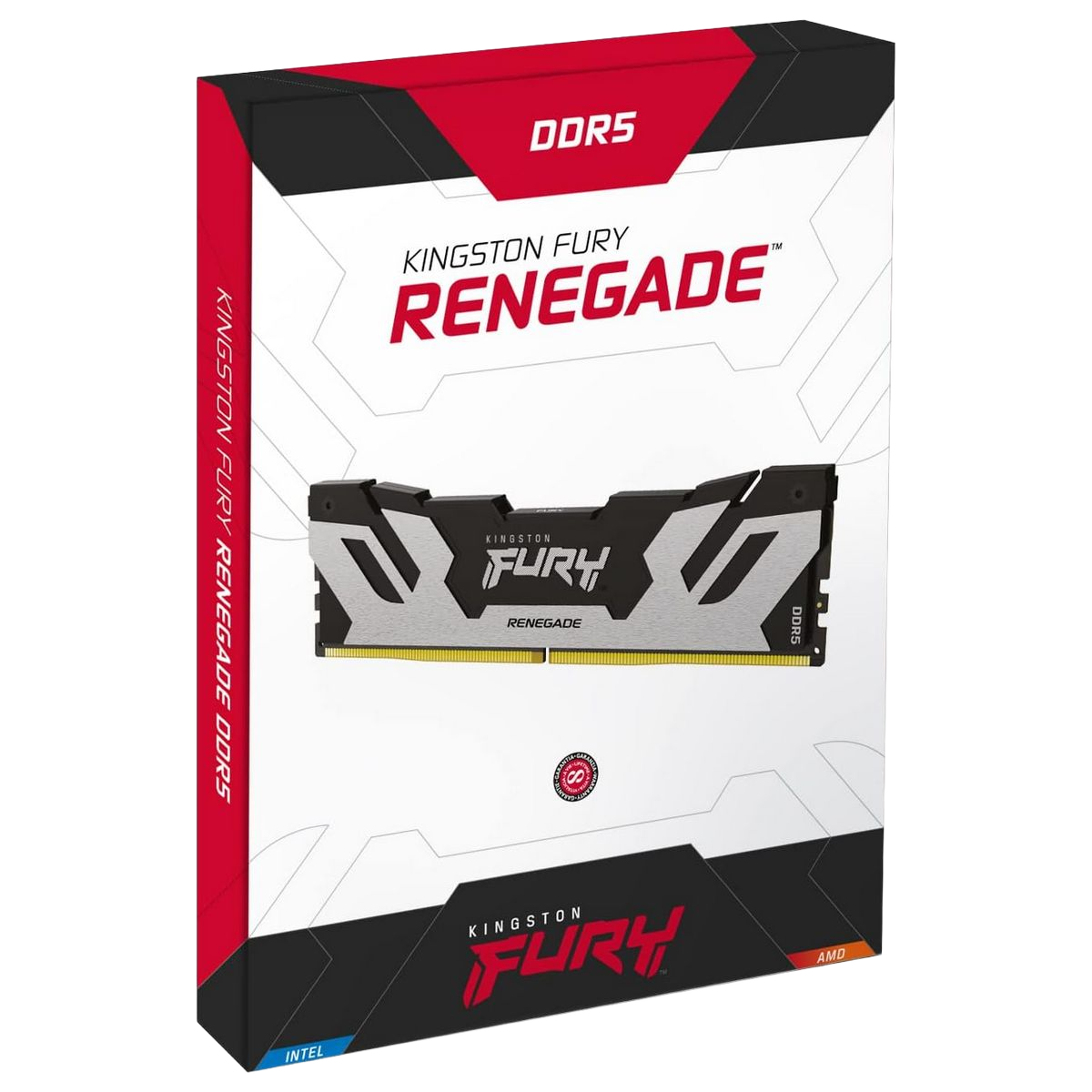 Модуль памяти Kingston KF584CU40RSK2-48 48GB DDR5 8400 CUDIMM FURY Renegade Silver/Black Gaming Memory Non-ECC, CL40, 1.45V, Heat Shield, Kit (2x24GB), XMP, RTL