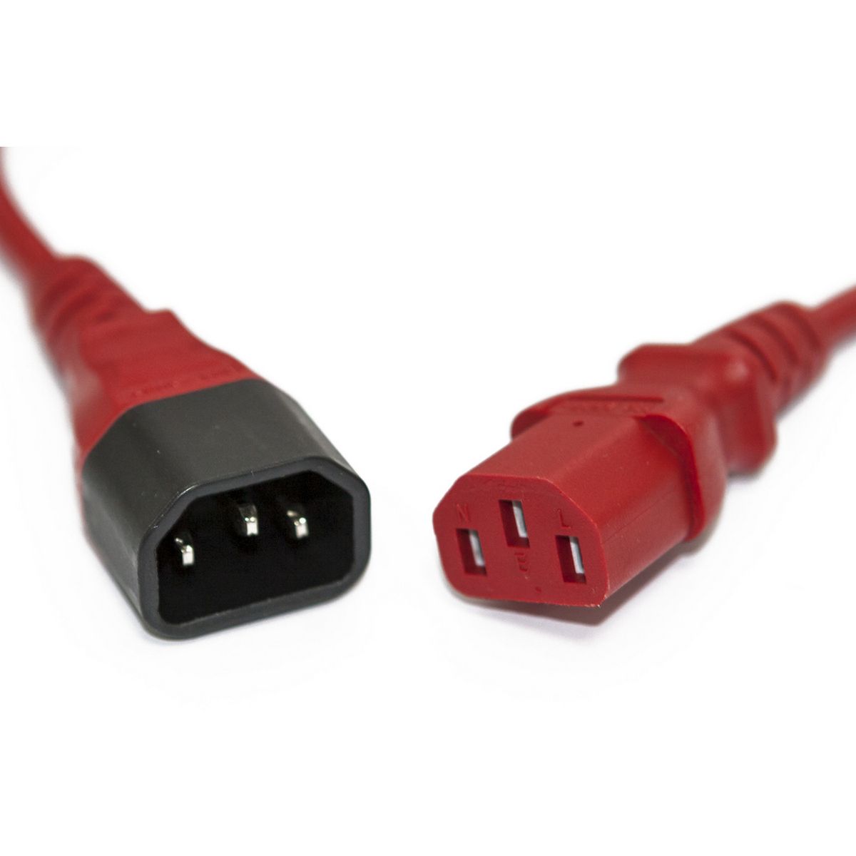Сетевой кабель Hyperline PWC-IEC13-IEC14-3.0-RD Кабель питания монитор-компьютер IEC 320 C13 - IEC 320 C14 (3x1.0), 10A, прямая вилка, 3м, цвет красный (ПВС-АП-3*1,0-250-C13C14-10-3,0 ГОСТ 30851.1-2002 (МЭК 60320-1:1994))