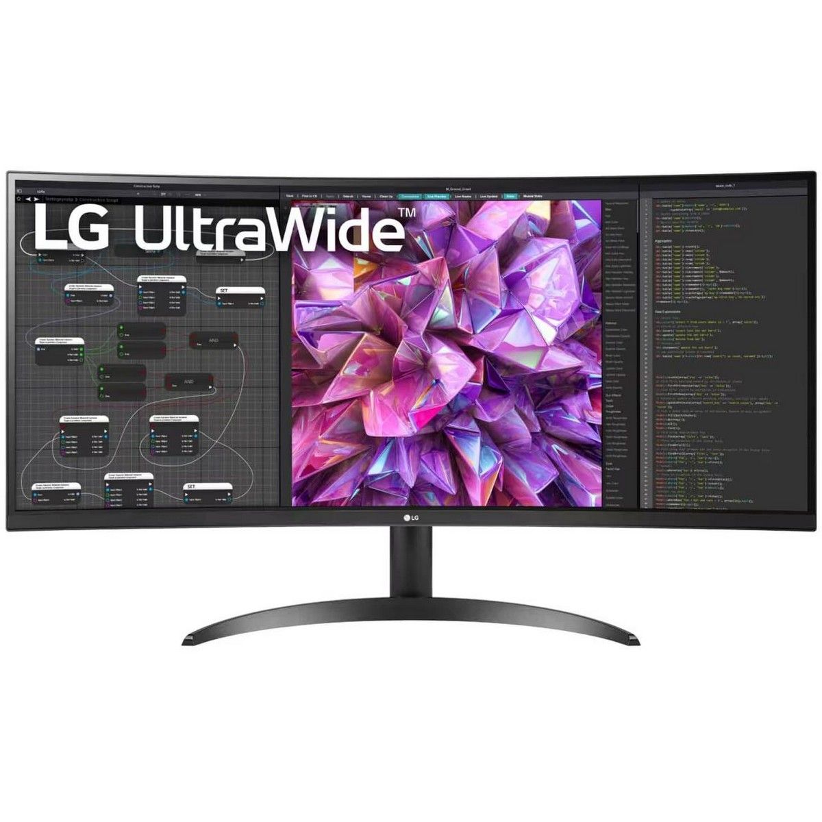 Монитор 34" LG 34WQ60C-B Black (IPS, 3440x1440, HDMI+HDMI+DP, 5 ms, 178°/178°, 300 cd/m, 1000:1, 60Hz, Curved 3800R)