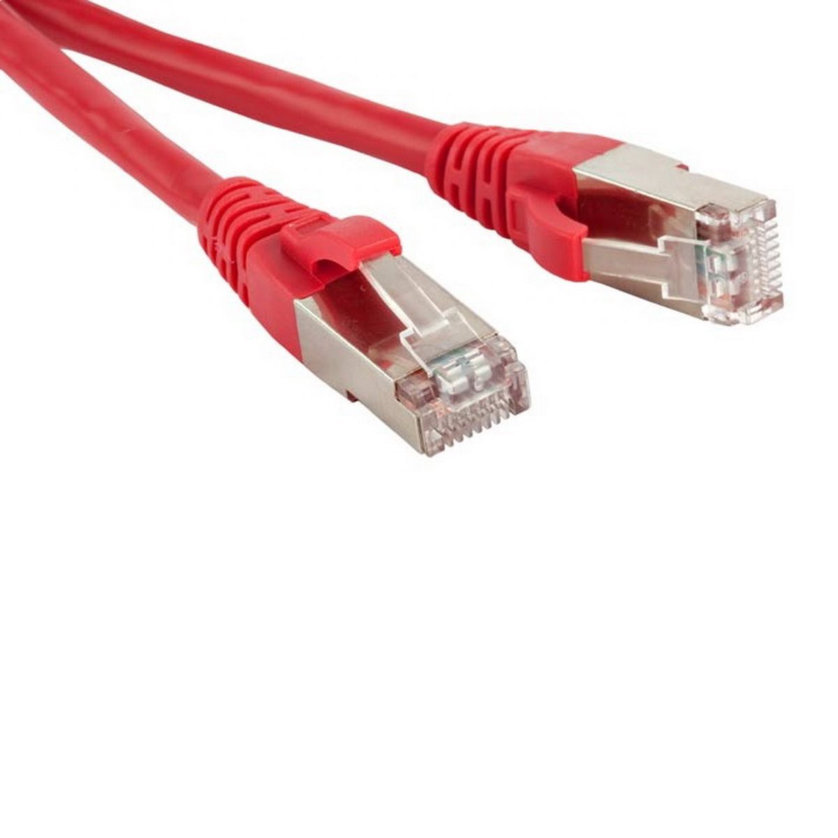 Кабельная сборка Hyperline PC-LPM-STP-RJ45-RJ45-C5e-2M-LSZH-RD Патч-корд F/UTP, экранированный, Cat.5e (100% Fluke Component Tested), LSZH, 2м, красный