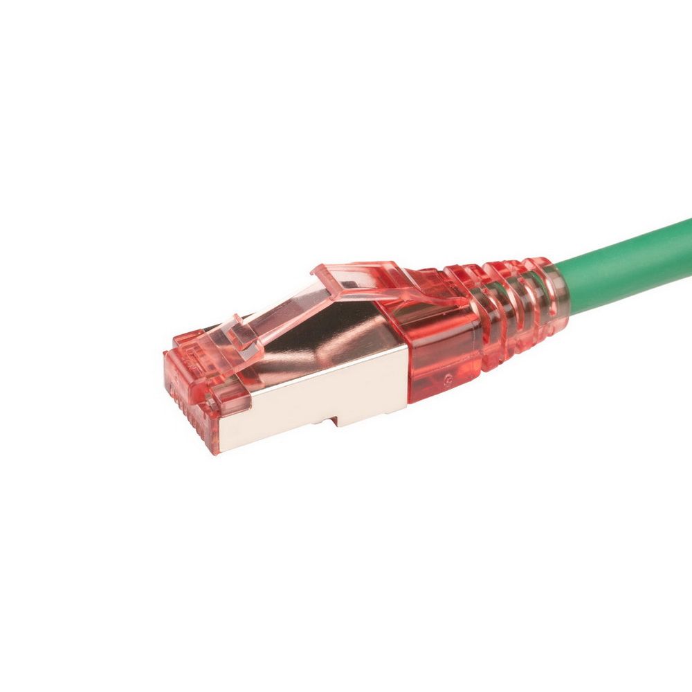 Кабельная сборка Hyperline PC-LPM-STP-RJ45-RJ45-C5e-2M-LSZH-GN Патч-корд F/UTP, экранированный, Cat.5e (100% Fluke Component Tested), LSZH, 2м, зеленый