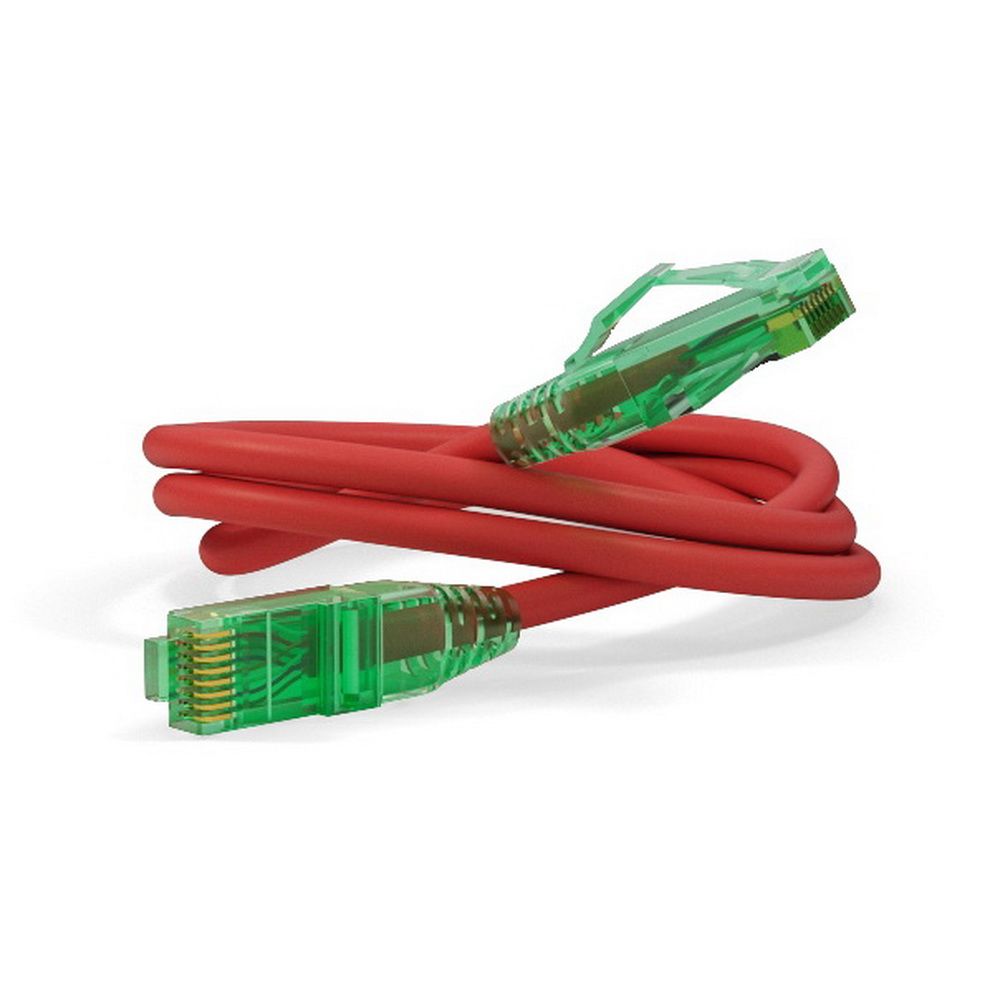 Кабельная сборка Hyperline PC-LPM-UTP-RJ45-RJ45-C6A-3M-LSZH-RD Патч-корд U/UTP, Cat.6a (100% Fluke Component Tested), 10G, LSZH, 3м, красный