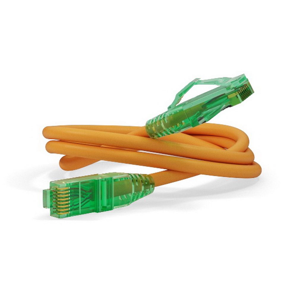 Кабельная сборка Hyperline PC-LPM-UTP-RJ45-RJ45-C6a-5M-LSZH-OR Патч-корд U/UTP, Cat.6a (100% Fluke Component Tested), 10G, LSZH, 5м, оранжевый