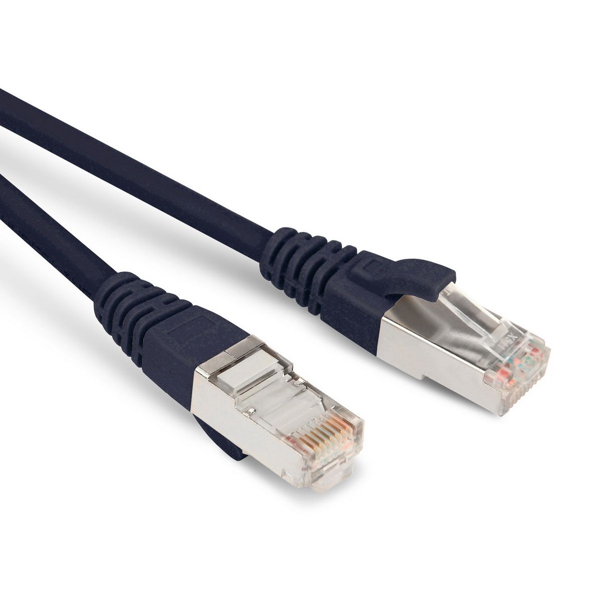 Кабельная сборка Hyperline PC-LPM-STP-RJ45-RJ45-C5e-1.5M-LSZH-BK Патч-корд F/UTP, экранированный, Cat.5е (100% Fluke Component Tested), LSZH, 1.5м, черный