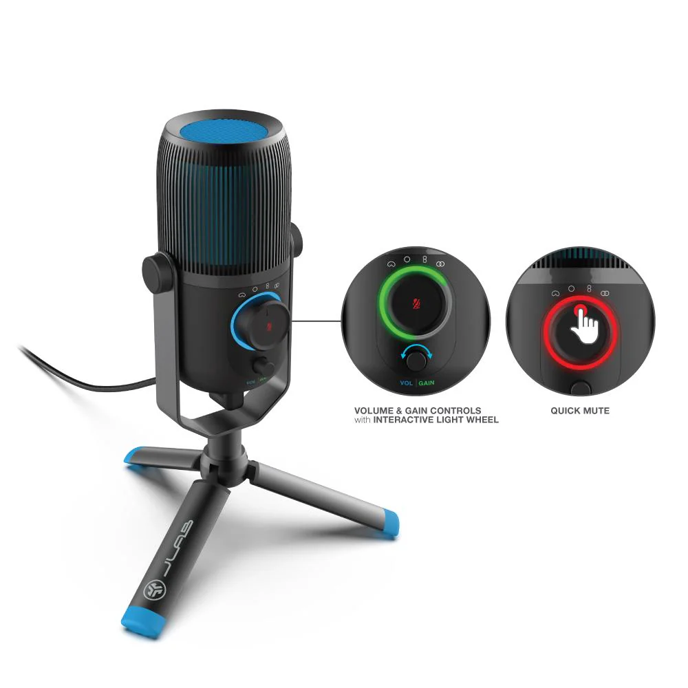 Проводной микрофон Jlab Talk Mixed
Microphone (PN: IEUMTALKRBLK4)