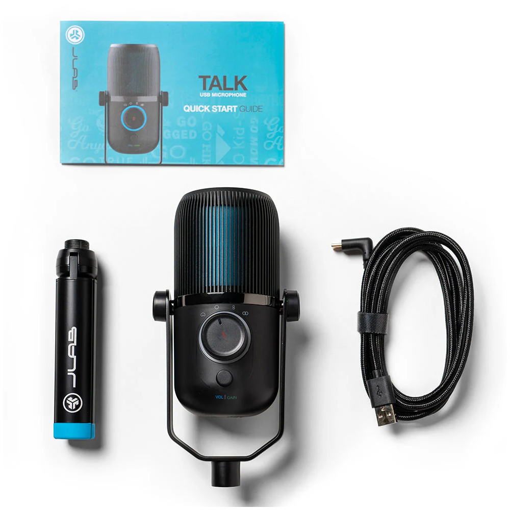 Проводной микрофон Jlab Talk Mixed
Microphone (PN: IEUMTALKRBLK4)