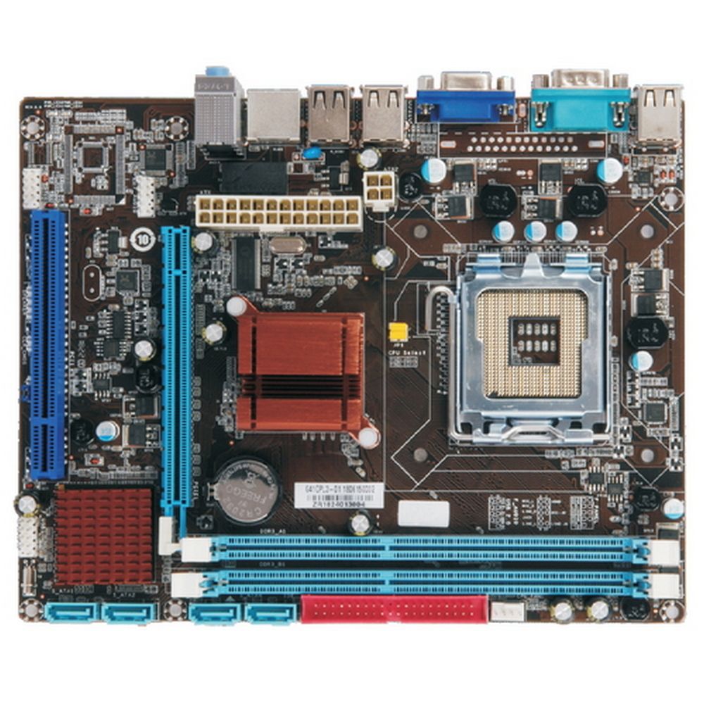 Материнская плата Esonic OEM G41CPL3, Socket 775, Intel®G41+ICH7, 2xDDR3-1333, D-SUB, 1xPCI-Ex16, 1xPCI, 4xSATA2, 1xIDE, 6 Ch Audio, GLan, (6+2)xUSB2.0, COM, mATX, RTL {20} oem