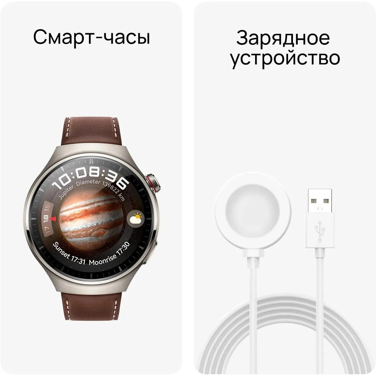 Умные часы Huawei 4 PRO TITAN/BROWN MDS-AL00 55020APB