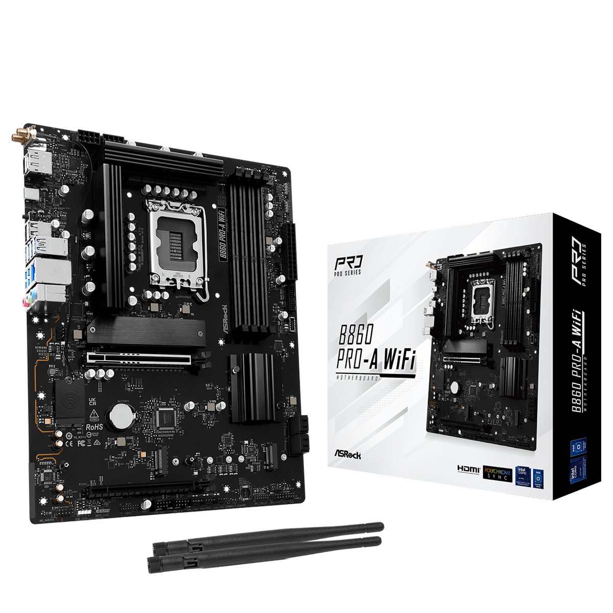 Материнская плата ASRock B860 PRO-A WIFI,