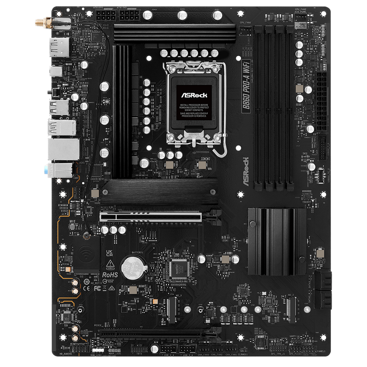 Материнская плата ASRock B860 PRO-A WIFI,