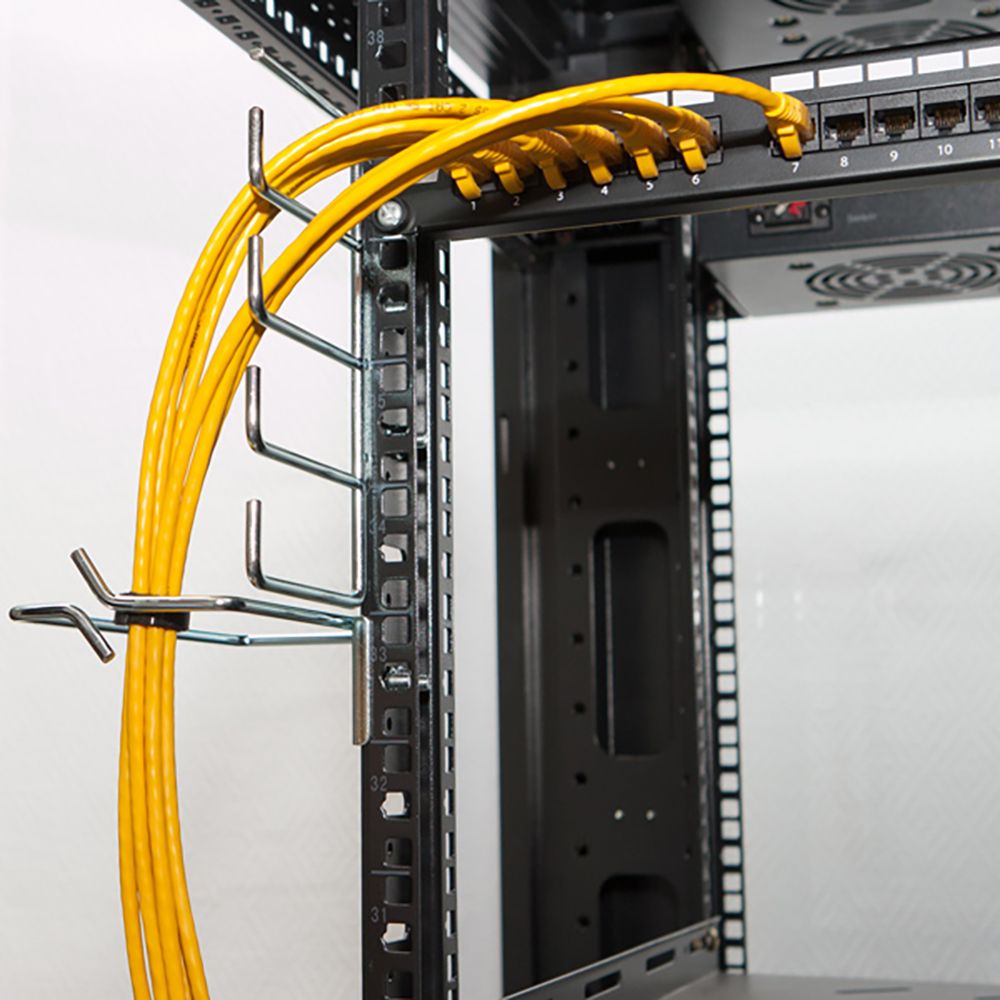 Органайзер Hyperline CMW-VR-190 Кольцо организационное для укладки кабеля 190х85мм, металлическое, для шкафов Hyperline и ZPAS