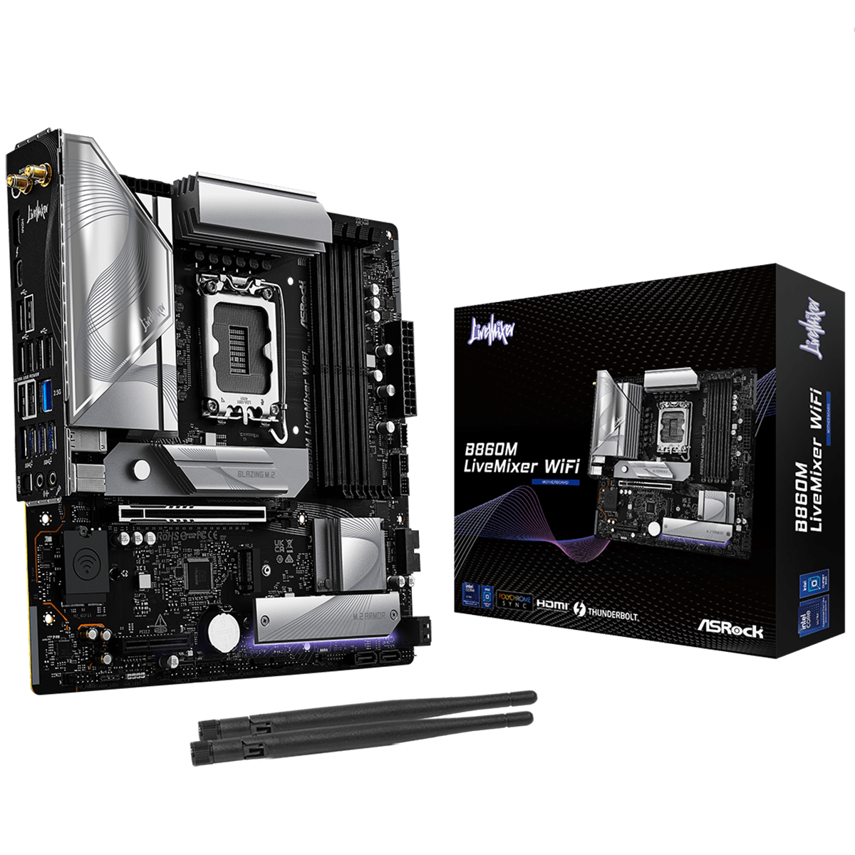 Материнская плата ASRock B860M LIVEMIXER WIFI,