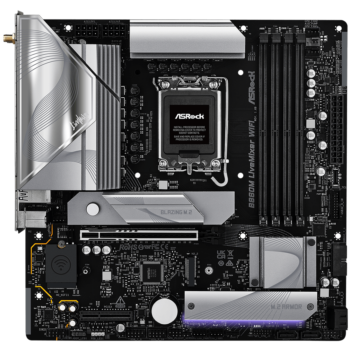 Материнская плата ASRock B860M LIVEMIXER WIFI,