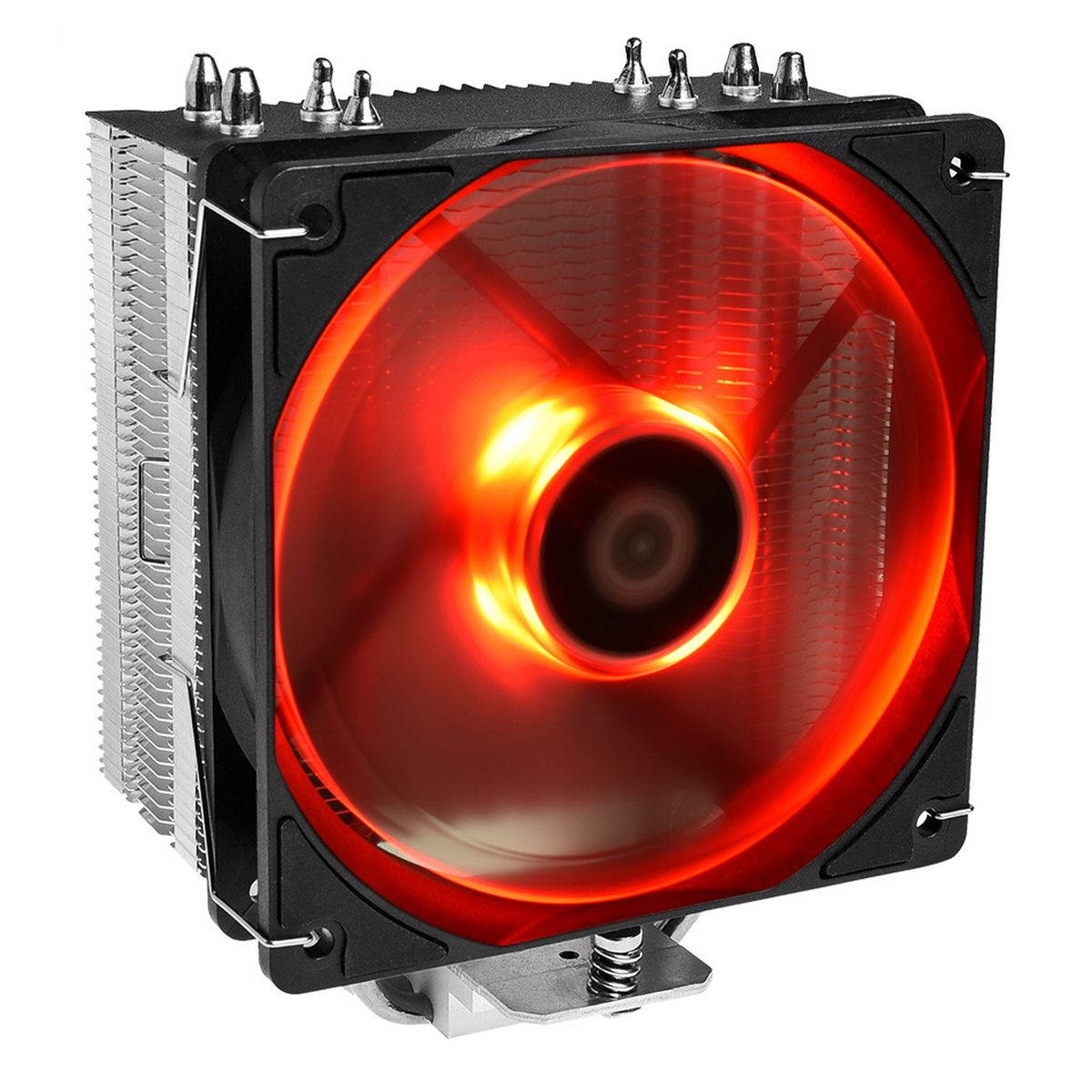 Вентилятор ID-Cooling Кулер ID-COOLING SE-224-XT-R LGA20XX/LGA1366/LGA115X/AM4/AM3/+/AM2/+/FM2/+/FM1 (16шт/кор, TDP 180W, PWM, 4 тепл.трубки прямого контакта, FAN 120mm, Red LED) RET {12} (302867)