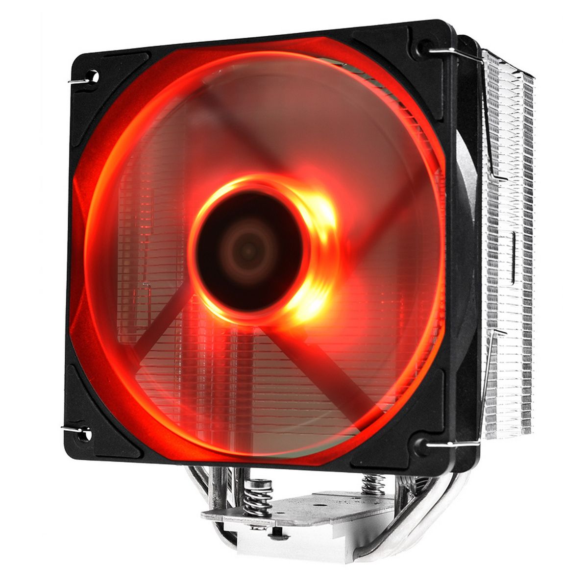 Вентилятор ID-Cooling Кулер ID-COOLING SE-224-XT-R LGA20XX/LGA1366/LGA115X/AM4/AM3/+/AM2/+/FM2/+/FM1 (16шт/кор, TDP 180W, PWM, 4 тепл.трубки прямого контакта, FAN 120mm, Red LED) RET {12} (302867)