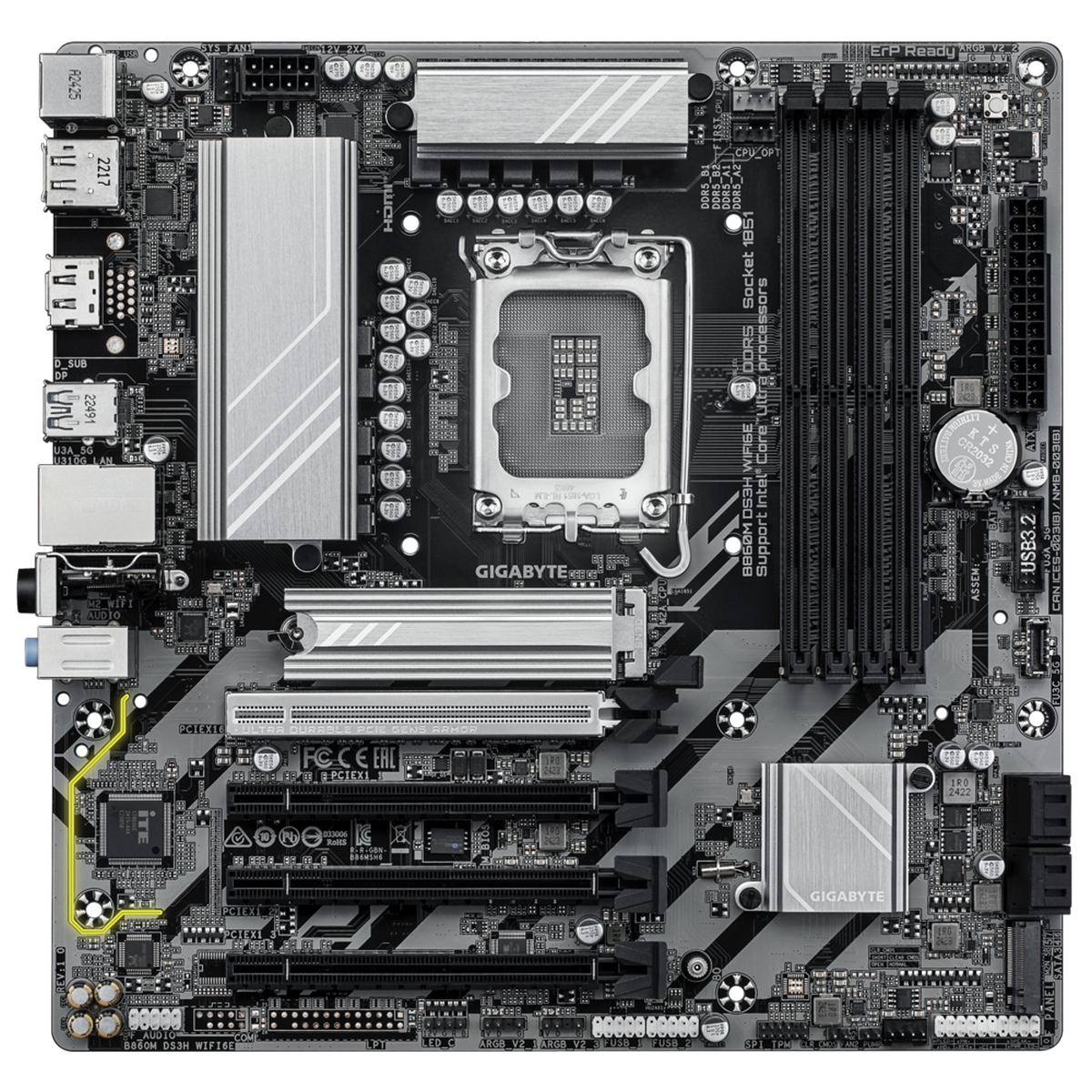 Материнская плата Gigabyte B860M DS3H WIFI6E,