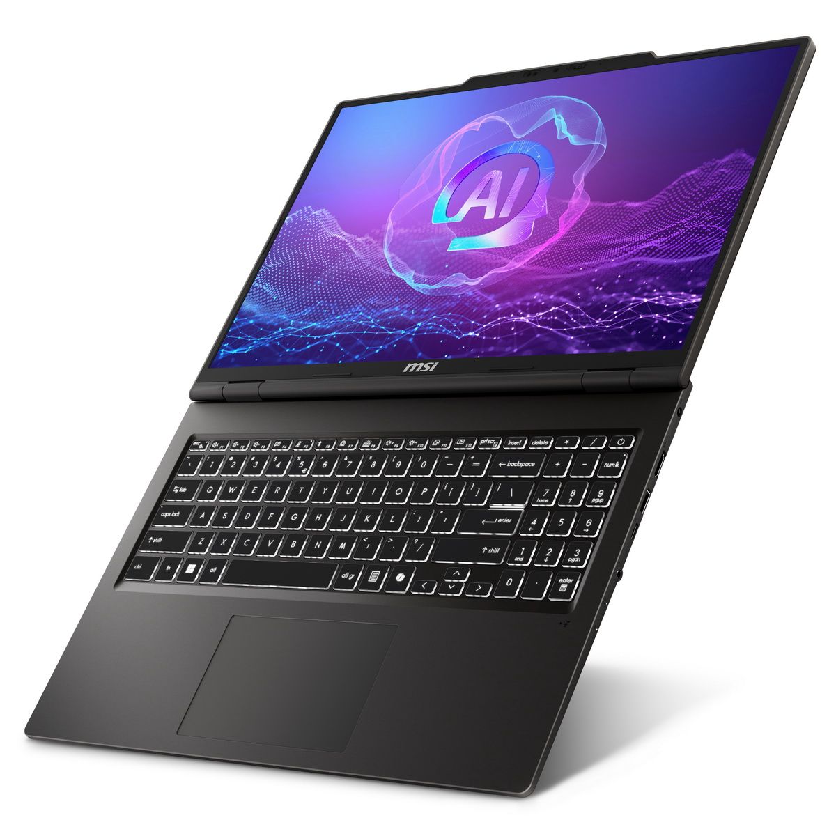Ноутбук MSI Venture A16 AI+ A3HMG-027XRU AMD Ryzen AI 5 340/16Gb/SSD512Gb/16"/OLED/QWXGA/2048x1280/120Hz/NoOS/Solid Gray (9S7-261K21-027)